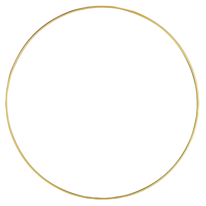 METAL RING ROUND SINGLE 040CM GOLD