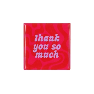 Tile Thank You Pink 10x10x1cm Nm