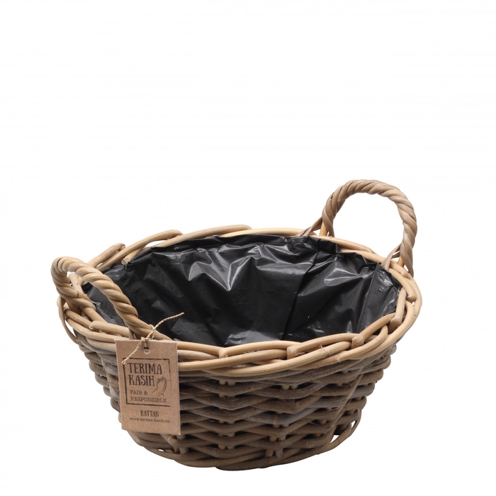 <h4>Baskets rattan Terima tray+handle d31*13cm</h4>