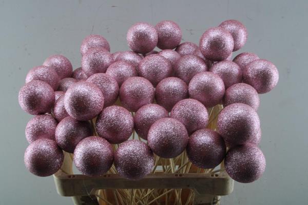 <h4>X-mas Ball Pink+glitter</h4>