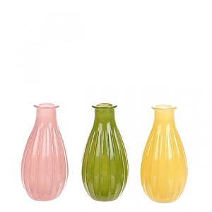 Glas Fles Milky Spring d07*14cm