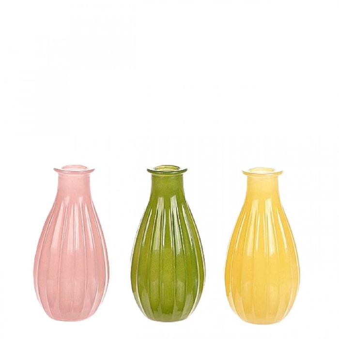 <h4>Glas Fles Milky Spring d07*14cm</h4>