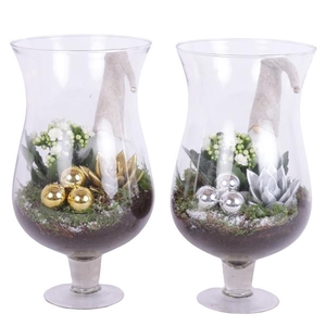 Christmas Arr. Indoor Glass Cognac Glass Ø17cm 2PP