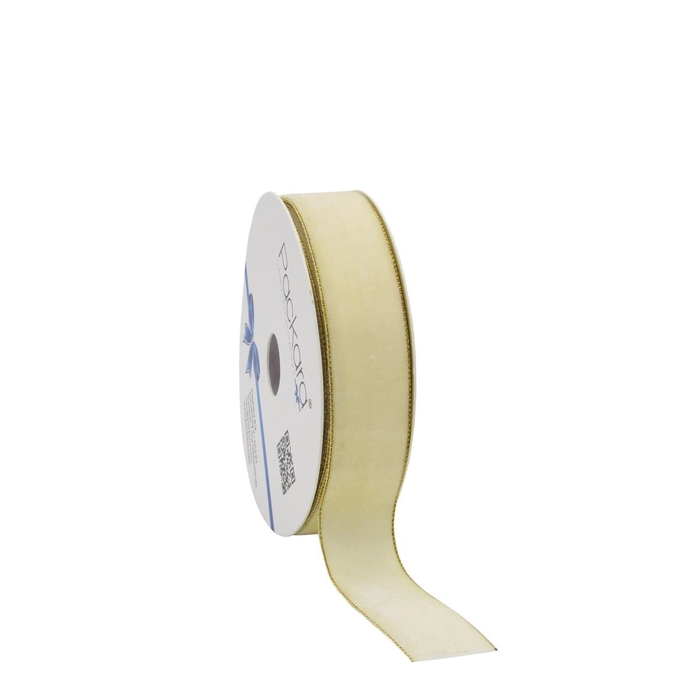 <h4>Christmas Ribbon Velvet lurex 25mm 10m</h4>