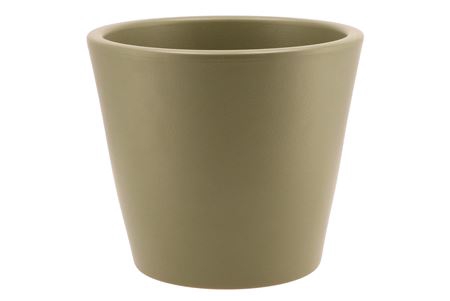 <h4>Vinci Army Green Container Pot 21x19cm</h4>