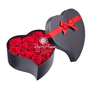 Hatbox Heart 12 Red02 Bulk