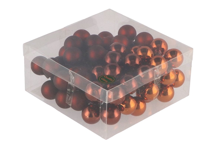 <h4>Glass Ball Combi Brown 30mm P/72</h4>