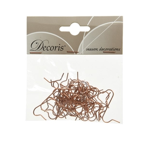 KERSTBALHAAKJES IJZER COPPER 50PCS