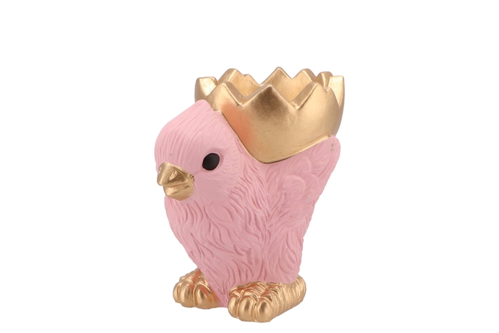 Easter Chicken-bowl Pink 14x9,5x14cm Nm