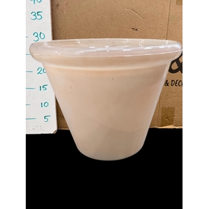 Glazen Vaas Creme H23 D26