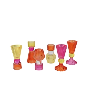 Roman Twist Fuchsia T-light Ass 8x13cm