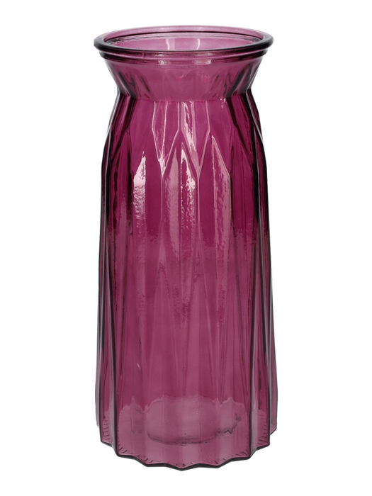 <h4>DF02-664125600 - Vase Ruby2 d10/11xh24 aubergine transparent</h4>