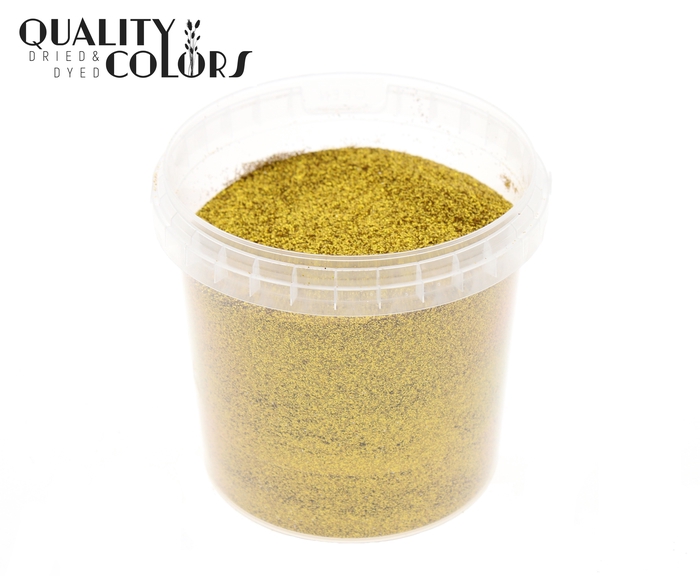 Glitters 400gr in bucket Laser Gold