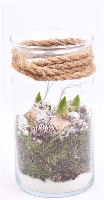 <h4>Glas cilinder met hals 16cm/h 30cm</h4>