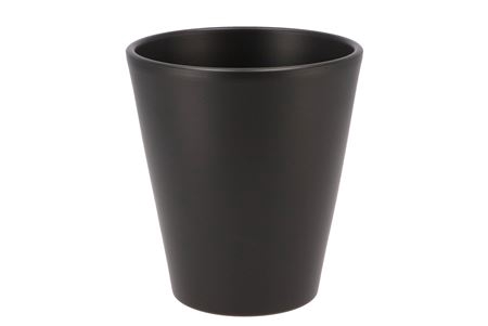 <h4>Ceramic Anthracite Matt Pot Orchid 15cm</h4>