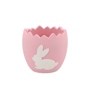 Easter Rabbit Pot Pink 13x13x12cm Nm