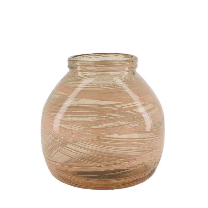 <h4>Glas Anne vaas recycled d21*20cm</h4>