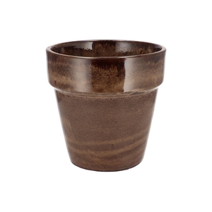 Ebbi Moss Brown Pot Glaze 25x25cm Nm