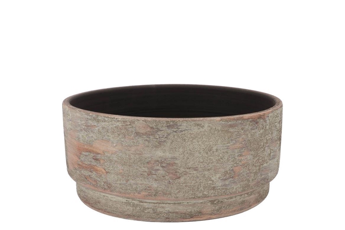 <h4>Romy Brown Bowl Round 28x14cm</h4>