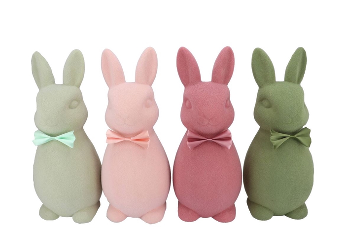 <h4>Easter Flock Summer Blush Bunny Xl Ass 26x30x63cm</h4>