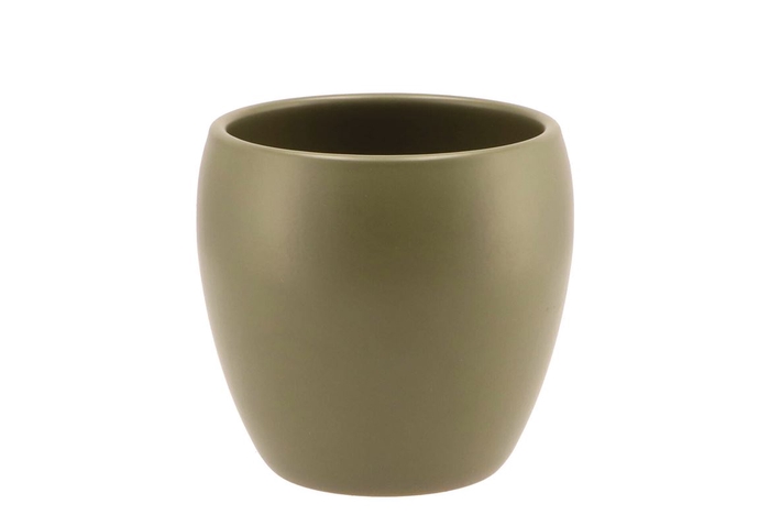 Vinci Olive Drab Flowerpot 14x13cm