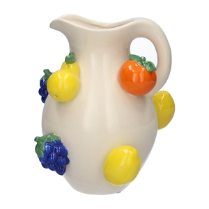 Vase Fruits d10\\18xh21 multi\\white