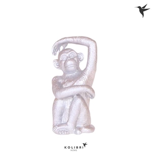 Kolibri Home Monkey Sitting silver