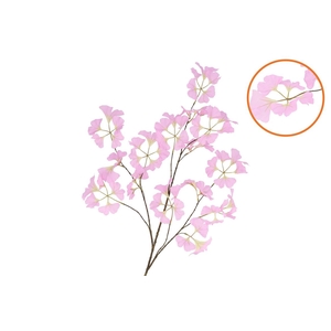 Silk Ginkgo Leaf Purple 130cm