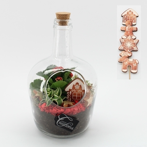 XMAS-24007 Kerst creatie terrarium