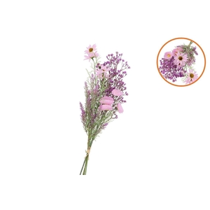 Silk Poppy Rudbeckia Wildflowers Purple 78cm