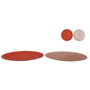 Melamine Shine Rose/copper Plate Round Ass 40x40x2cm