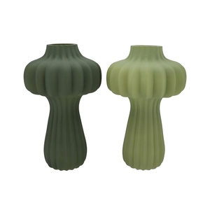 Luxx Majestic Green Vase Lantern Ass 25x25x40cm