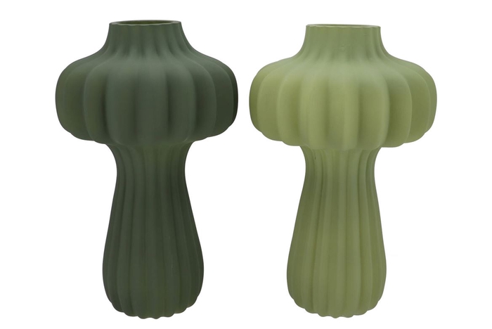 <h4>Luxx Majestic Green Vase Lantern Ass 25x25x40cm</h4>