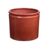 DF03-883813500 - Pot Lucca1 d27.8xh25.7 brown glazed