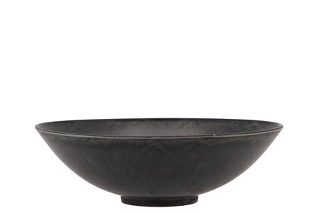 <h4>Melamine Grey Bowl Round 22x6cm</h4>