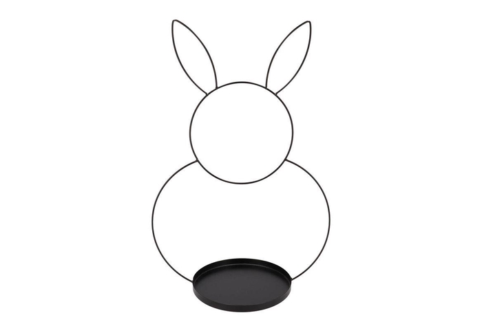 <h4>Rabbit Metal Stand With Coaster 65x43cm Nm</h4>