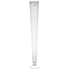Glass lilyvase conical d11 80cm