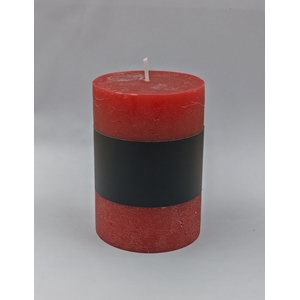 DF11-731280200 - Pillar candle Lucian d6.8xh9.5 rustic red