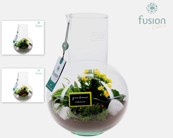 <h4>Green Bottle Suzanne Medium met Grootmoederdag arrangement</h4>