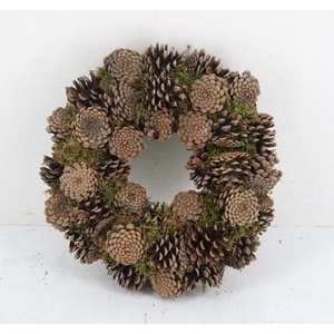 Wreath Moss Pine Cone Ø30