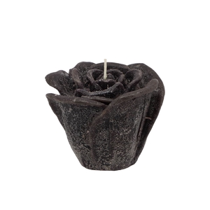 Candle Roos Black 11x9cm