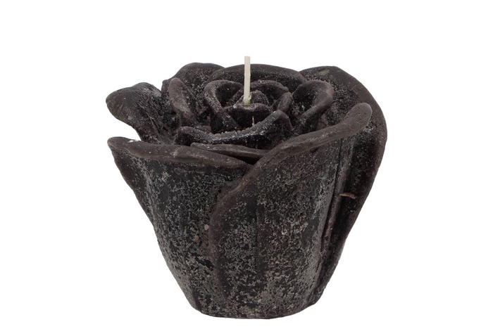 <h4>Candle Roos Black 11x9cm</h4>