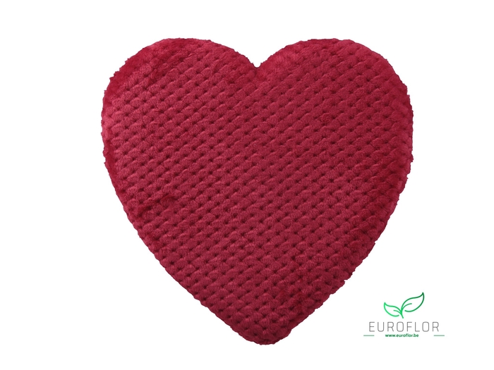 HEART FABRIC HANGING RED 30CM