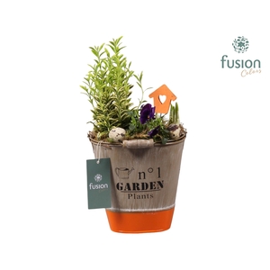 Pasen zinken emmer ovaal hoog met