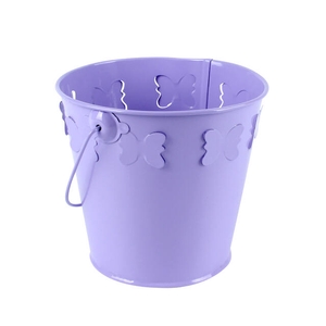 Bucket Madrid zinc 11.5xH9cm- ES 10.5 lilac gloss