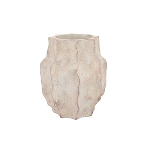 Alaska Wavy Sand Vase With Neck 20x20x25cm