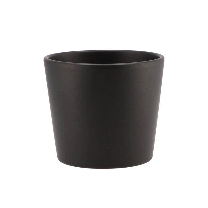 <h4>Ceramic Anthracite Matt Pot 13cm</h4>