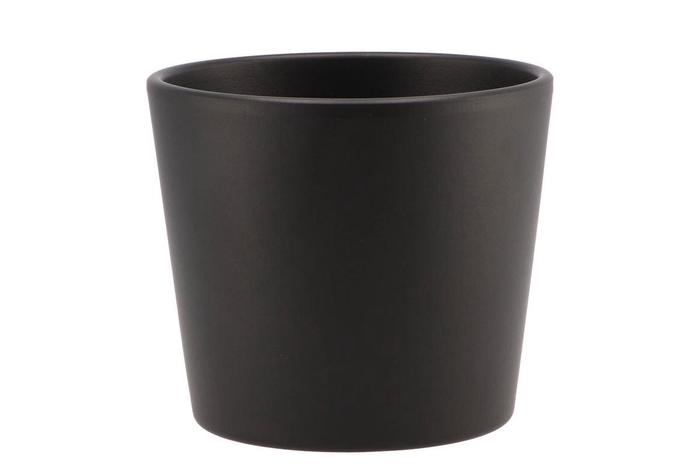 <h4>Ceramic Anthracite Matt Pot 13cm</h4>