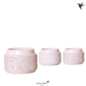 Kolibri Home Maze pot white