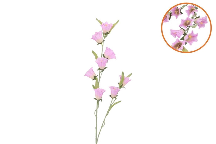 Silk Bellwort Lilac Single Stem 82cm Nm